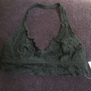 NWT!  Aerie black halter bralette medium